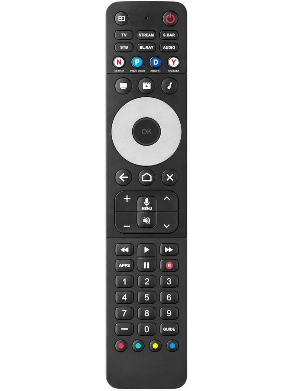 Universal Remote Control for 6 Devices - Smart Control, Easy Setup, Multi-Device